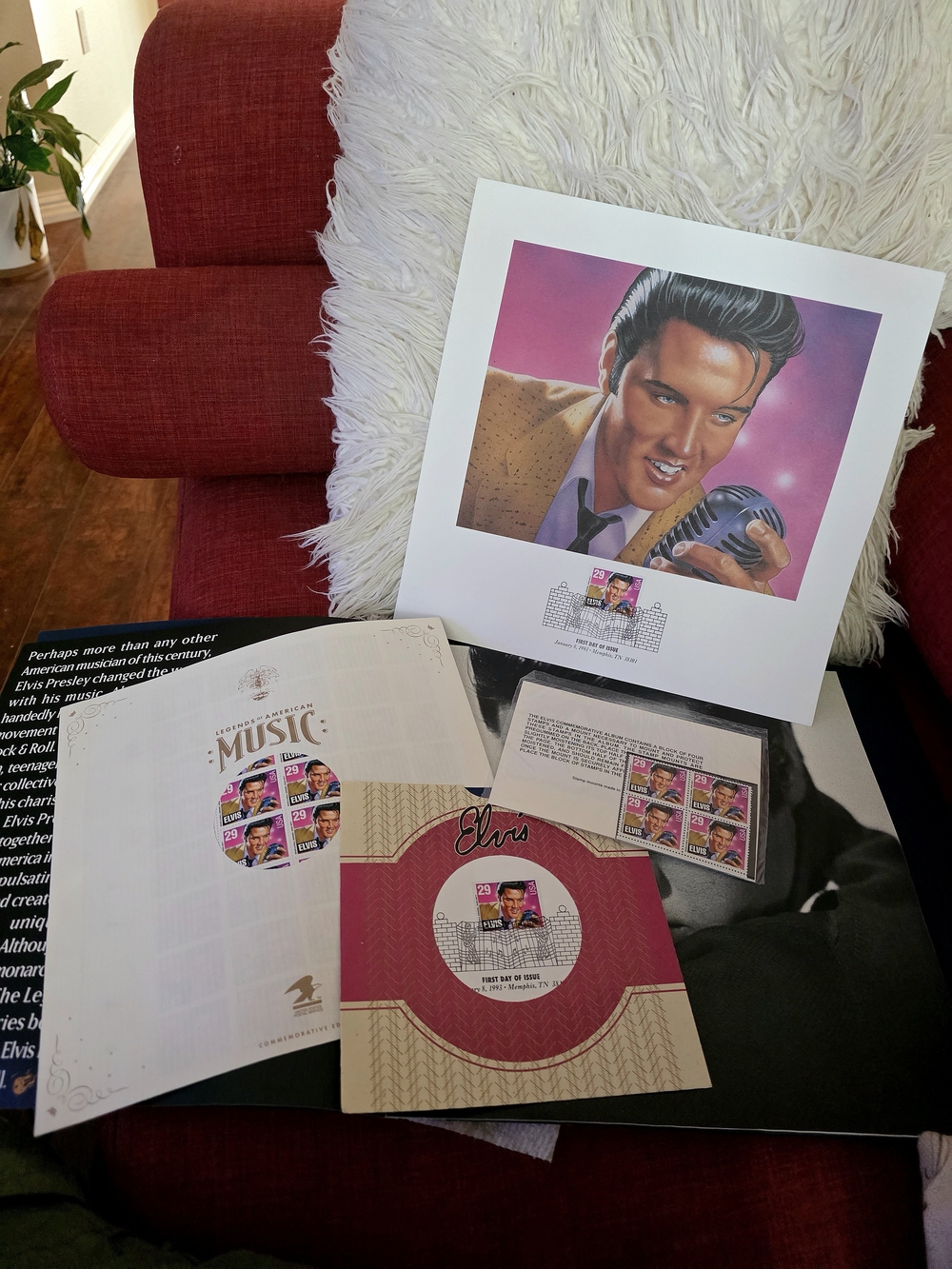 RARE 1993 USPS Elvis Presley Commemorative Stamp Portfolio